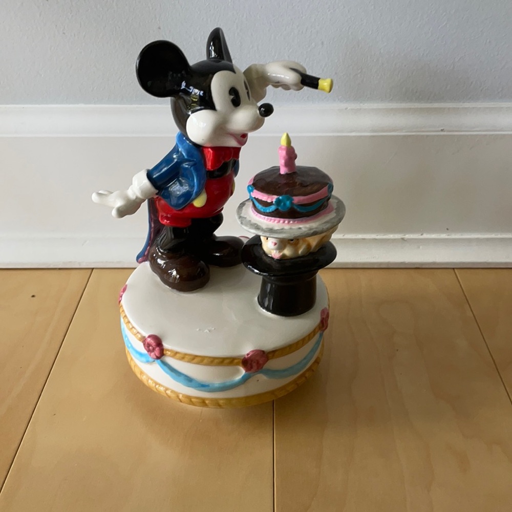 Vintage Mickey Mouse Music Box by Schmid (Japan)